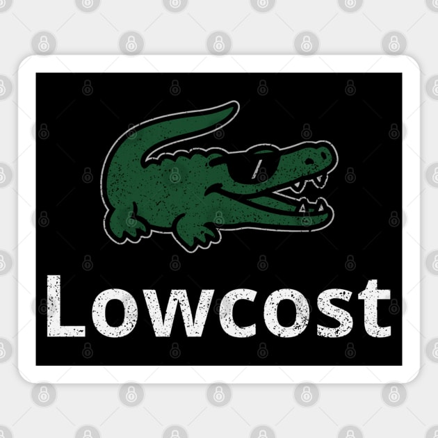 Lowcost Crocodile – Fashion Parody Design Magnet by Stylecombinator